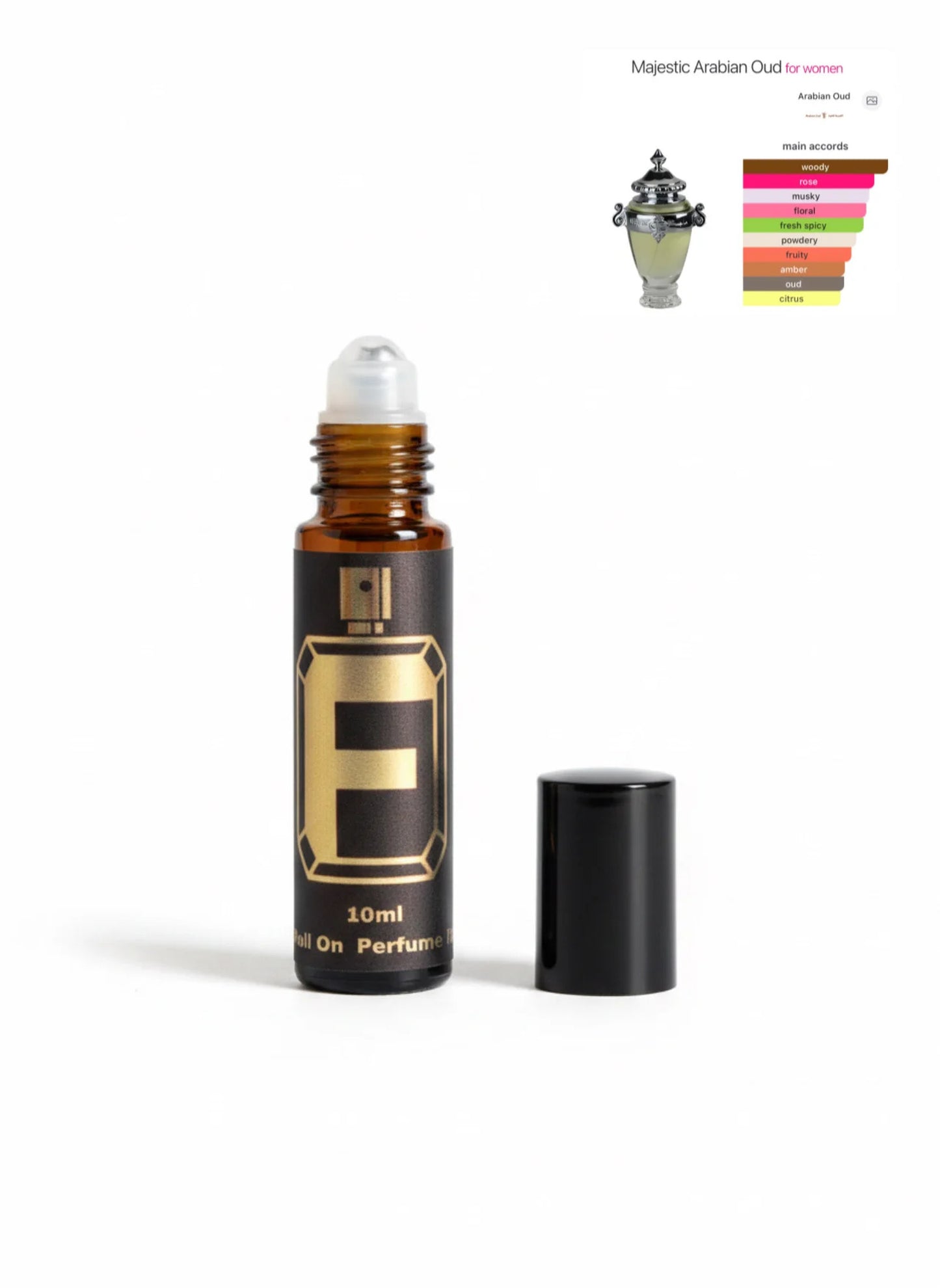 Majestic Arabian Oud Attar 10ml perfume oil bottle for women