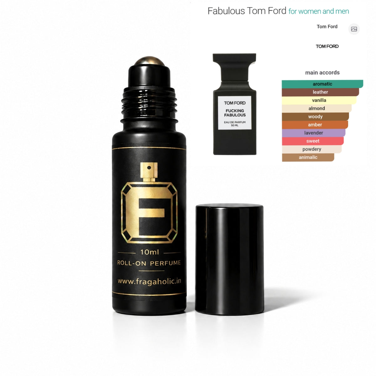 FRAGAHOLIC 10ML PREMIUM CONCENTRATED PERFUME ( INSPIRED BY TOM FORD FUCKING FABULOUS )