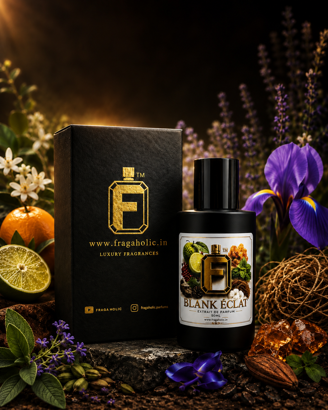 FRAGAHOLIC BLANK ECLAT EXTRAIT DE PARFUM 50ML FOR UNISEX