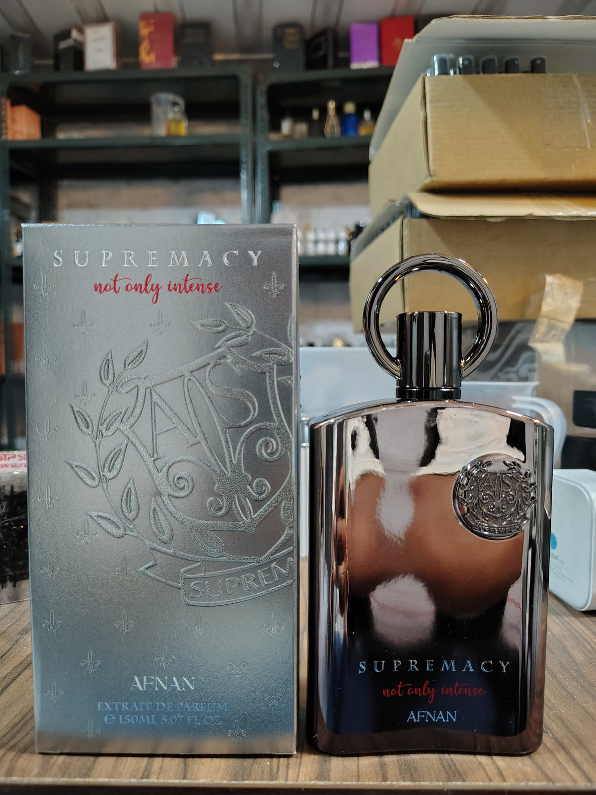 Afnan Supremacy Not Only Intense Extrait De Parfum For Men 150ml ( ONLY WITHOUT CELLOPHANE )