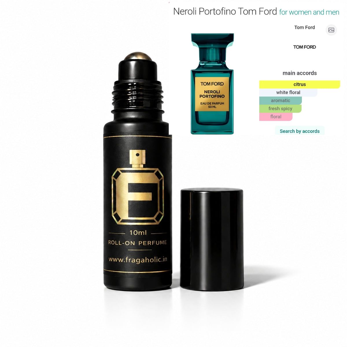 FRAGAHOLIC 10ML PREMIUM CONCENTRATED PERFUME ( INSPIRED BY TOM FORD NEROLI PORTOFINO )