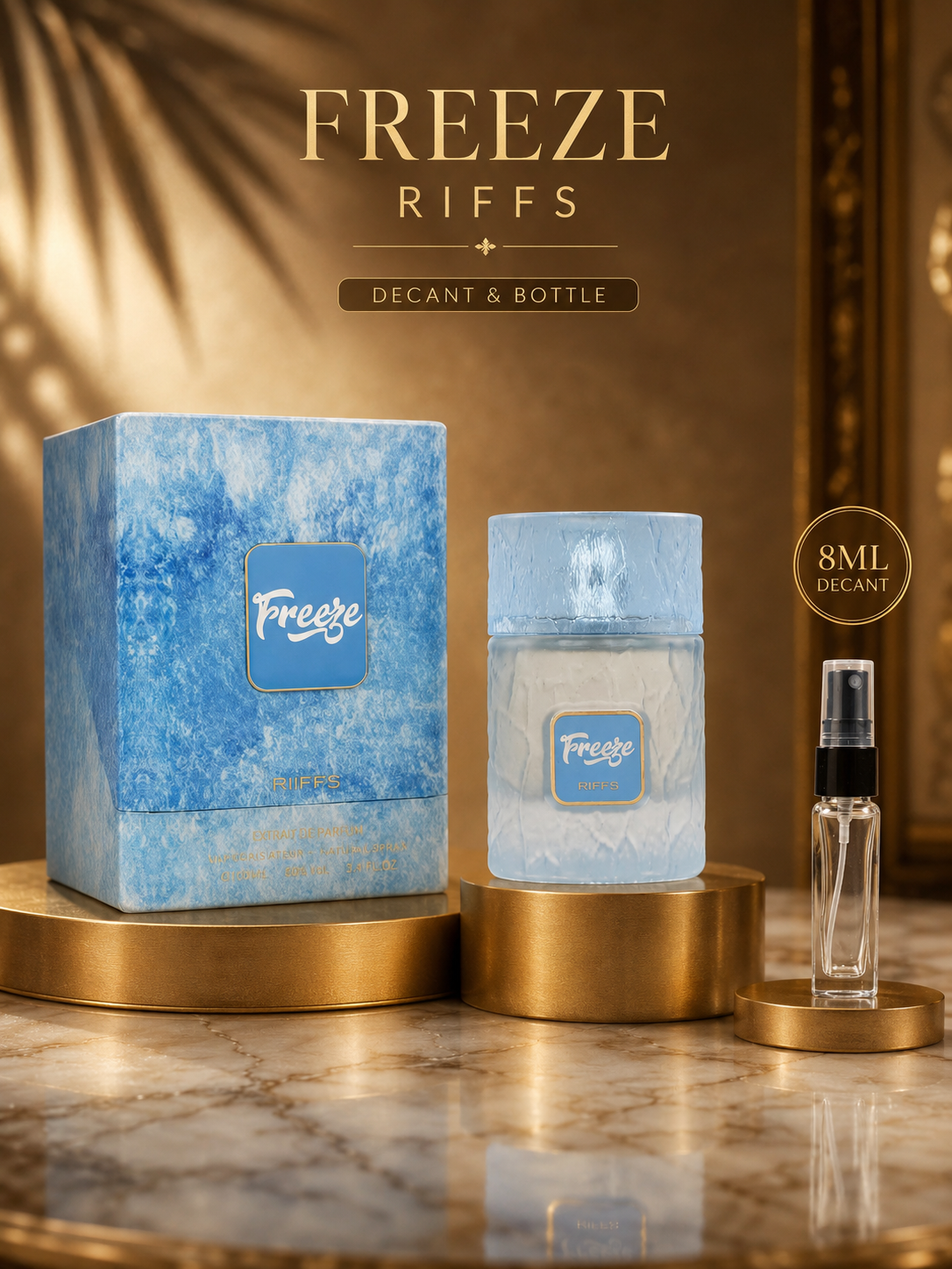 DECANT/SAMPLE Riiffs Freeze Extrait De Parfum 8ml For Man & Woman