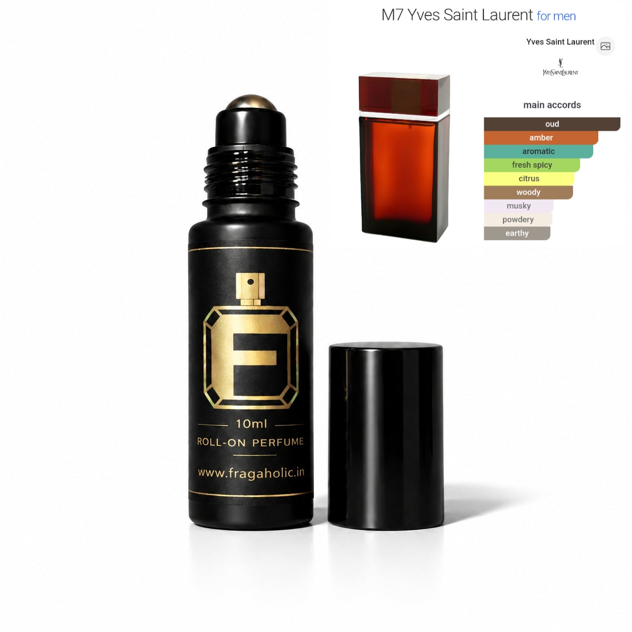 FRAGAHOLIC 10ML PREMIUM CONCENTRATED PERFUME ( INSPIRED BY YSL M7 )