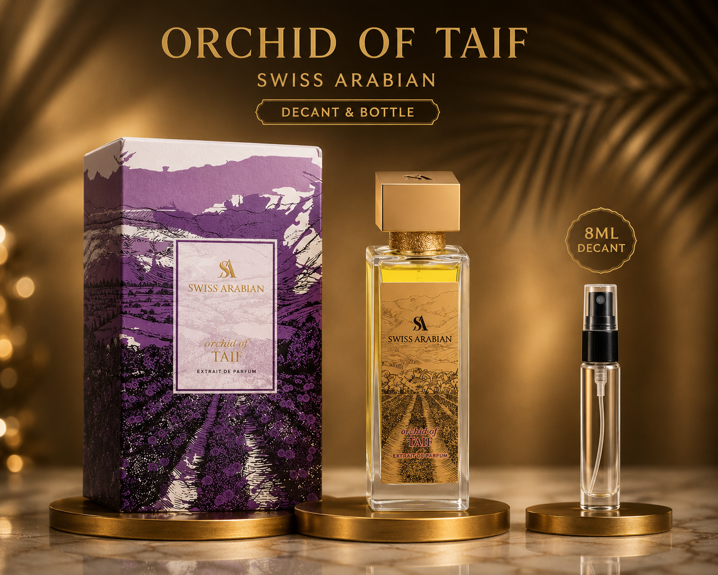 DECANT/SAMPLE Swiss Arabian Enigma Of Taif Extrait De Parfum 8ml For Man & Woman