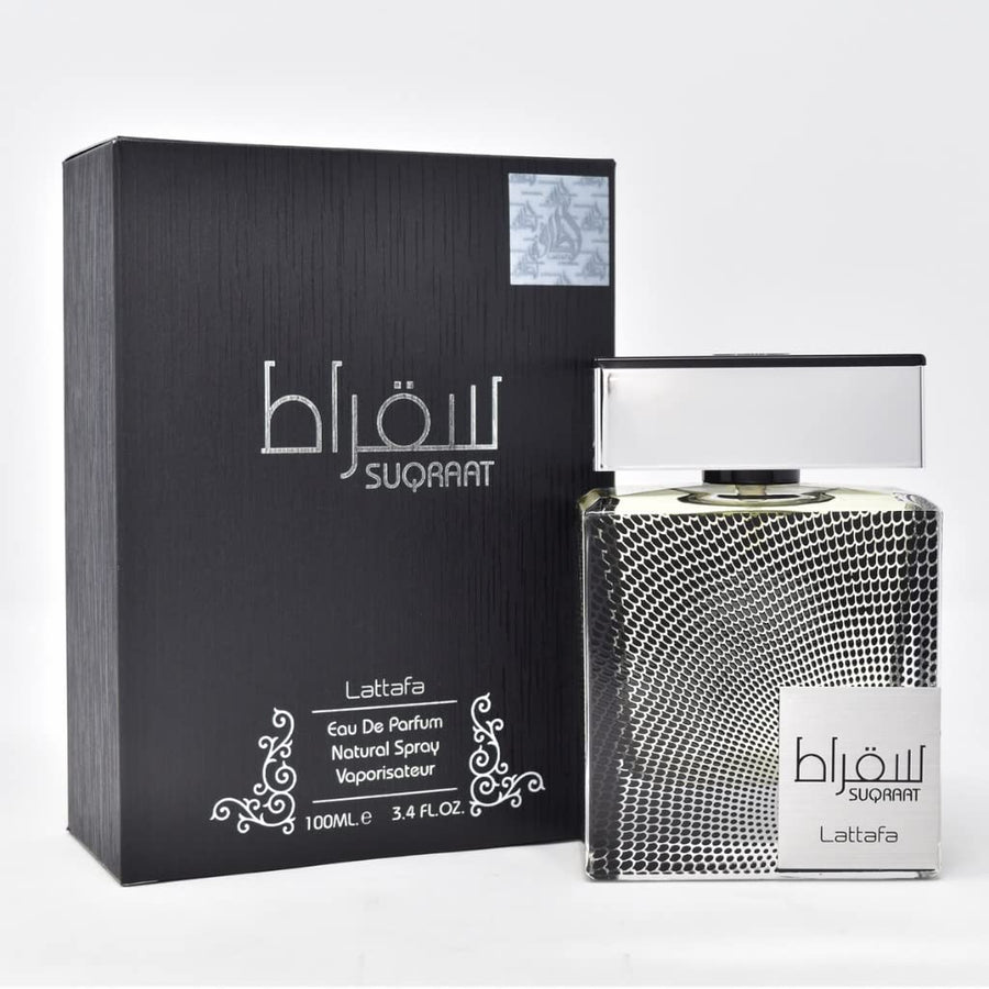 Lattafa Suqraat Eau De Parfum 100ml For Men ( 4-5 Sprays Used )( UNBOXED )