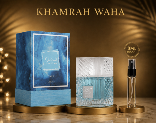 DECANT/SAMPLE  Of Lattafa Khamrah Waha Eau De Parfum 8ml For Man & Woman