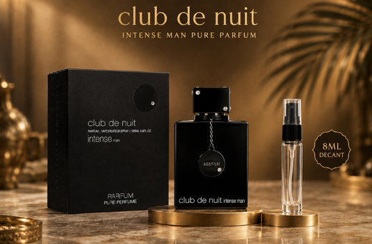DECANT/SAMPLE Of Armaf Club De Nuit Intense Pure Parfum 8ML For Men
