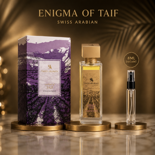 DECANT/SAMPLE Swiss Arabian Enigma Of Taif Extrait De Parfum 8ml For Man & Woman
