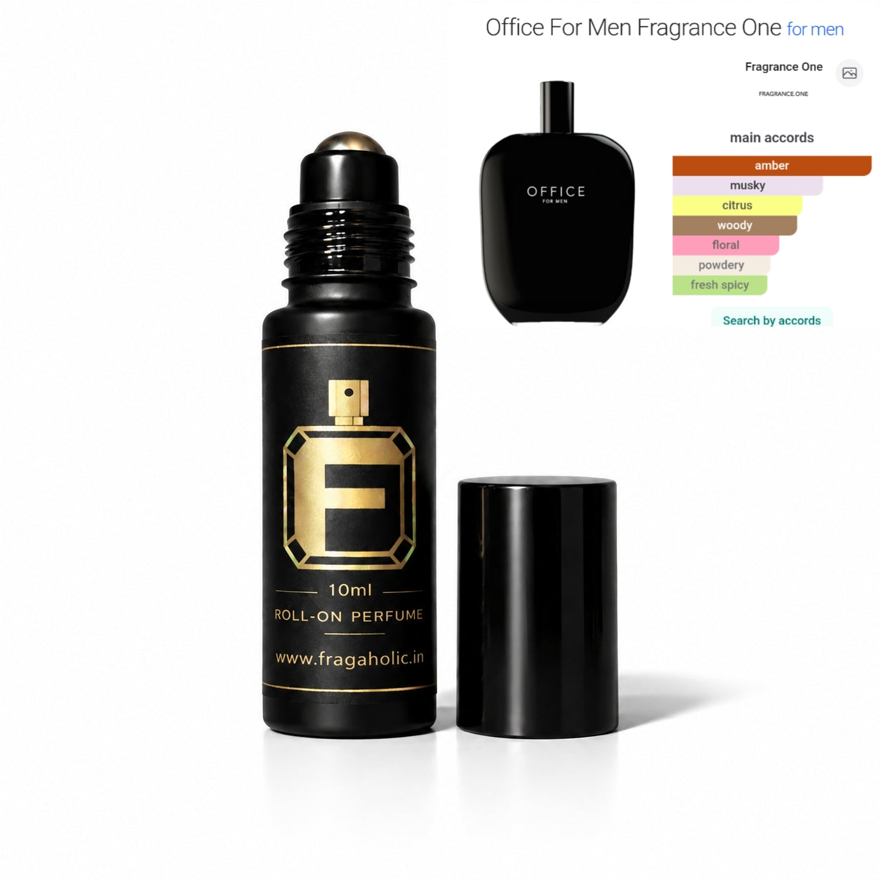 FRAGAHOLIC 10ML PREMIUM CONCENTRATED PERFUME ( INSPIRED BY Office for Men – Premium Fresh Long Lasting Perfume Oil