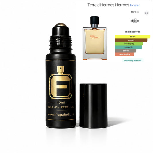 FRAGAHOLIC 10ML PREMIUM CONCENTRATED PERFUME OIL / ATTAR ( INSPIRED BY TERRE DE HERMES’s)