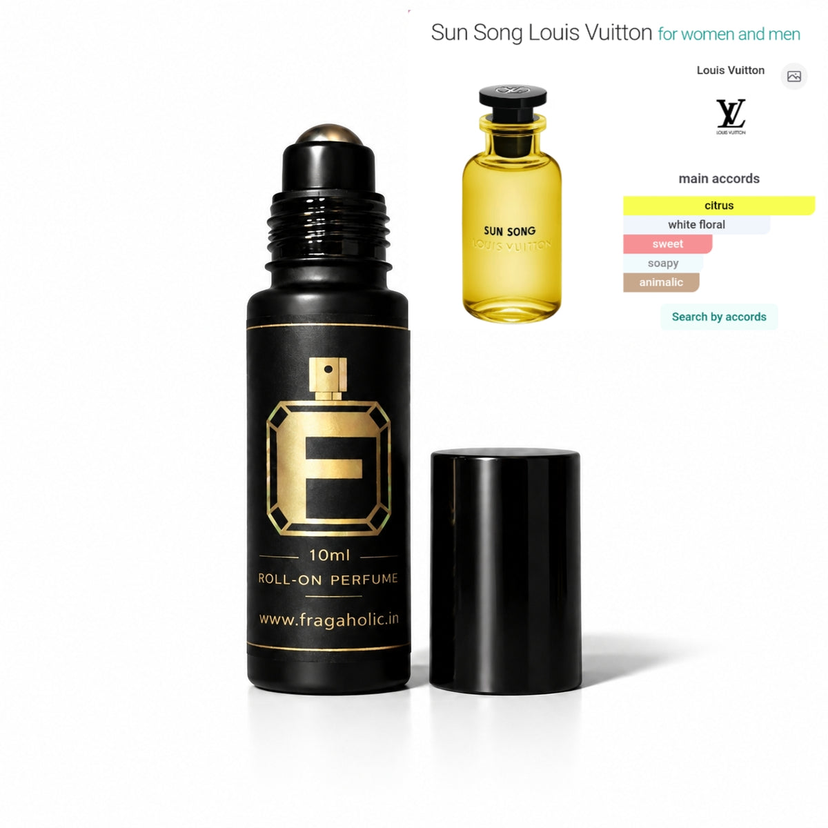 FRAGAHOLIC 10ML PREMIUM CONCENTRATED PERFUME ( INSPIRED BY LV SUN SONG )