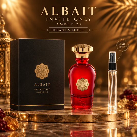DECANT/ SAMPLE Albait Aldimashqi Invite Only Amber Eau De Parfum 8ml For Women