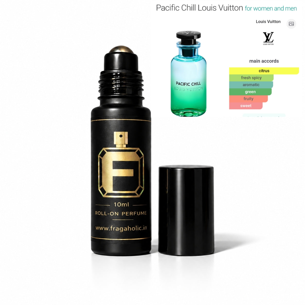 FRAGAHOLIC 10ML PREMIUM CONCENTRATED PERFUME OIL / ATTAR ( INSPIRED BY PACIFIC CHILL LV )