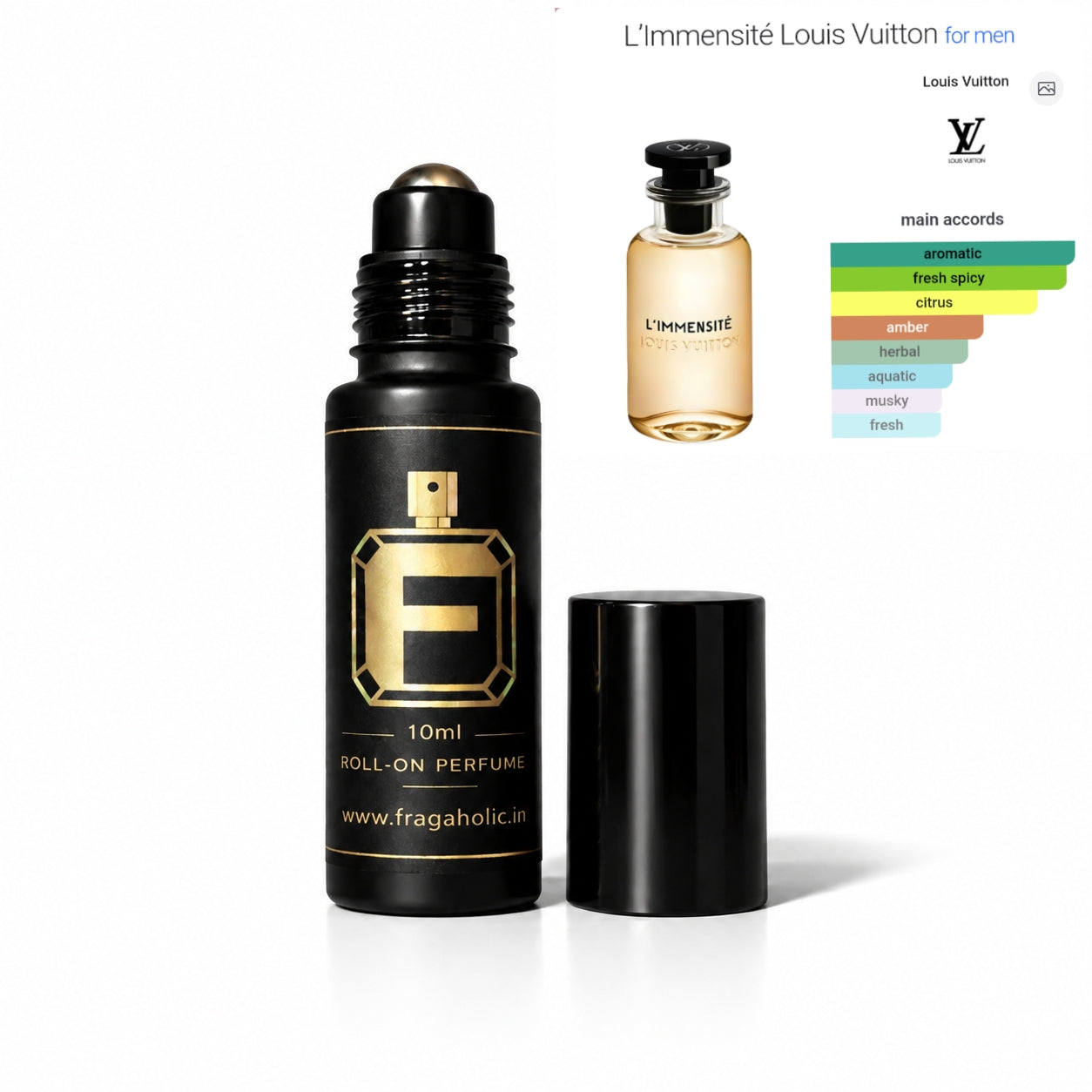 FRAGAHOLIC 10ML PREMIUM CONCENTRATED PERFUME ( INSPIRED BY LV IMMENSITE )