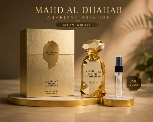 DECANT/SAMPLE Of Arabiyat Prestige Mahd Al Dhahab Eau De Parfum 8ml For Man & Woman