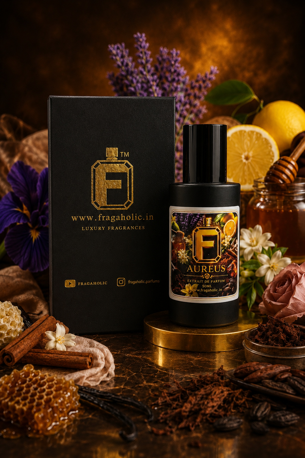 FRAGAHOLIC AUREUS EXTRAIT DE PARFUM 50ML FOR UNISEX