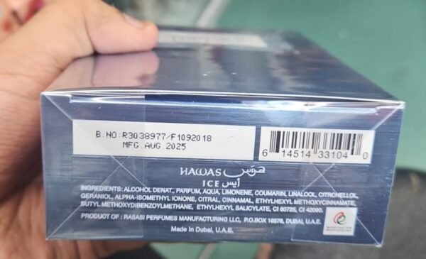 Rasasi Hawas Ice Eau de Parfum 100ml For Men - Image 2