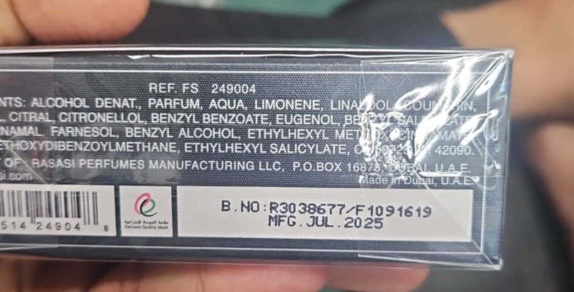 RASASI SHUHRAH POUR HOMME EAU DE PARFUM FOR MEN 90ML . - Image 2