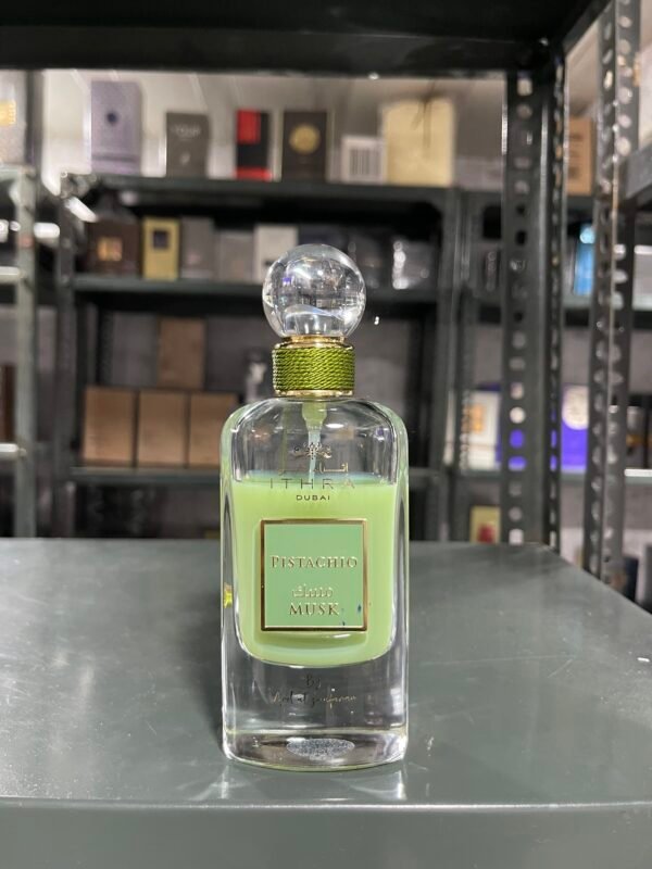 Ithra dubai Pistachio EDP by Ard Al zafran —  70ml juice inside bottle ( just 30ml used ) ( Bottle size is 100ml )
