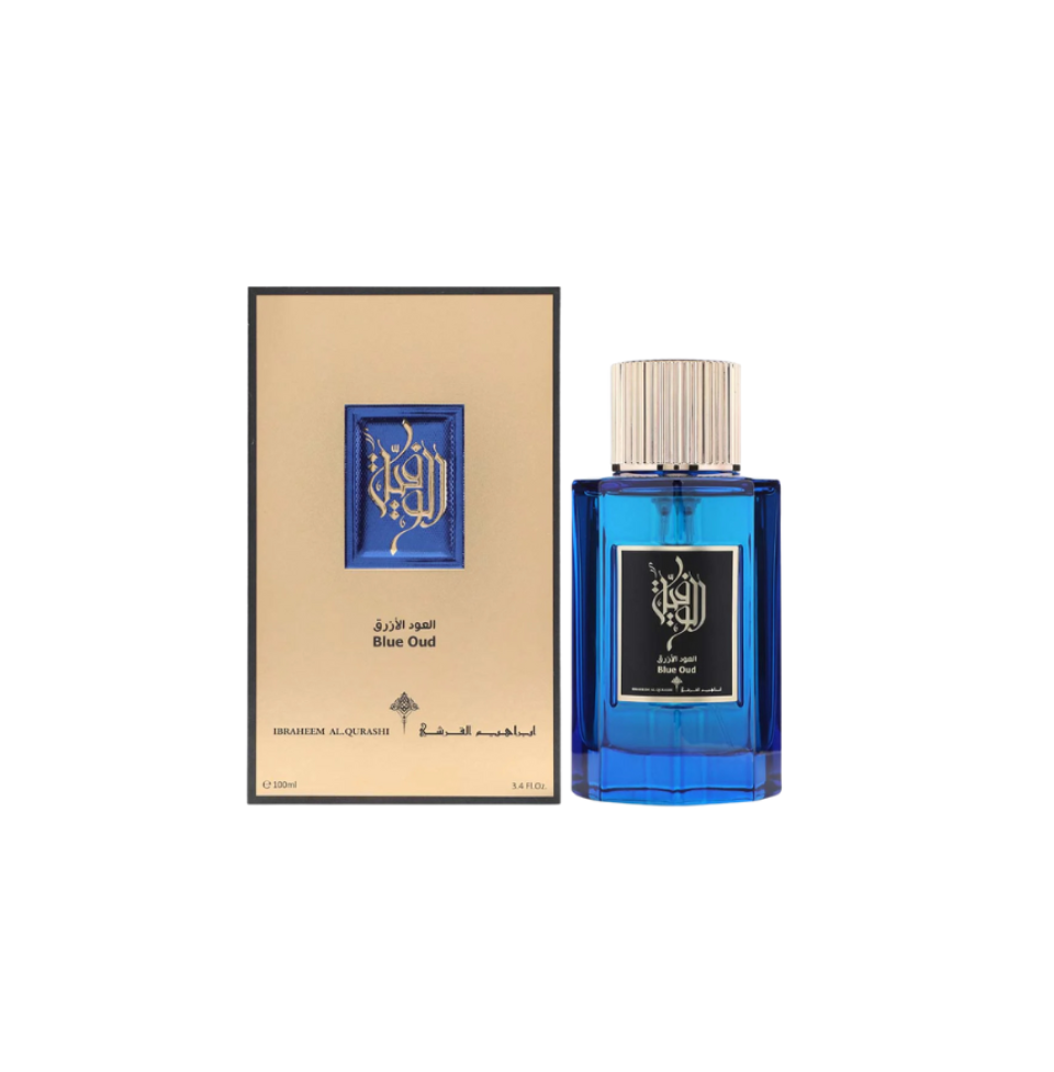 IBRAHEEM AL QURASHI BLUE OUD EAU DE PARFUM 100ML FOR MEN & WOMEN Retail Pack