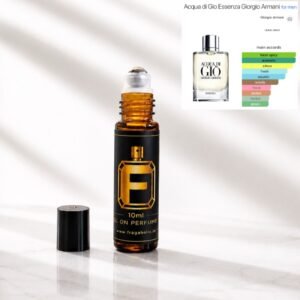 FRAGAHOLIC 10ML PREMIUM CONCENTRATED PERFUME OIL / ATTAR ( INSPIRED BY ARMANI AQUA DI GIO ESSENZA  )