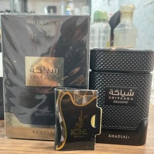 KHADLAJ SHIYAAKA SHADOW BOTTLE WITH BOX JUST 2-3 ML USED ( FREE OFFICIAL VIAL)