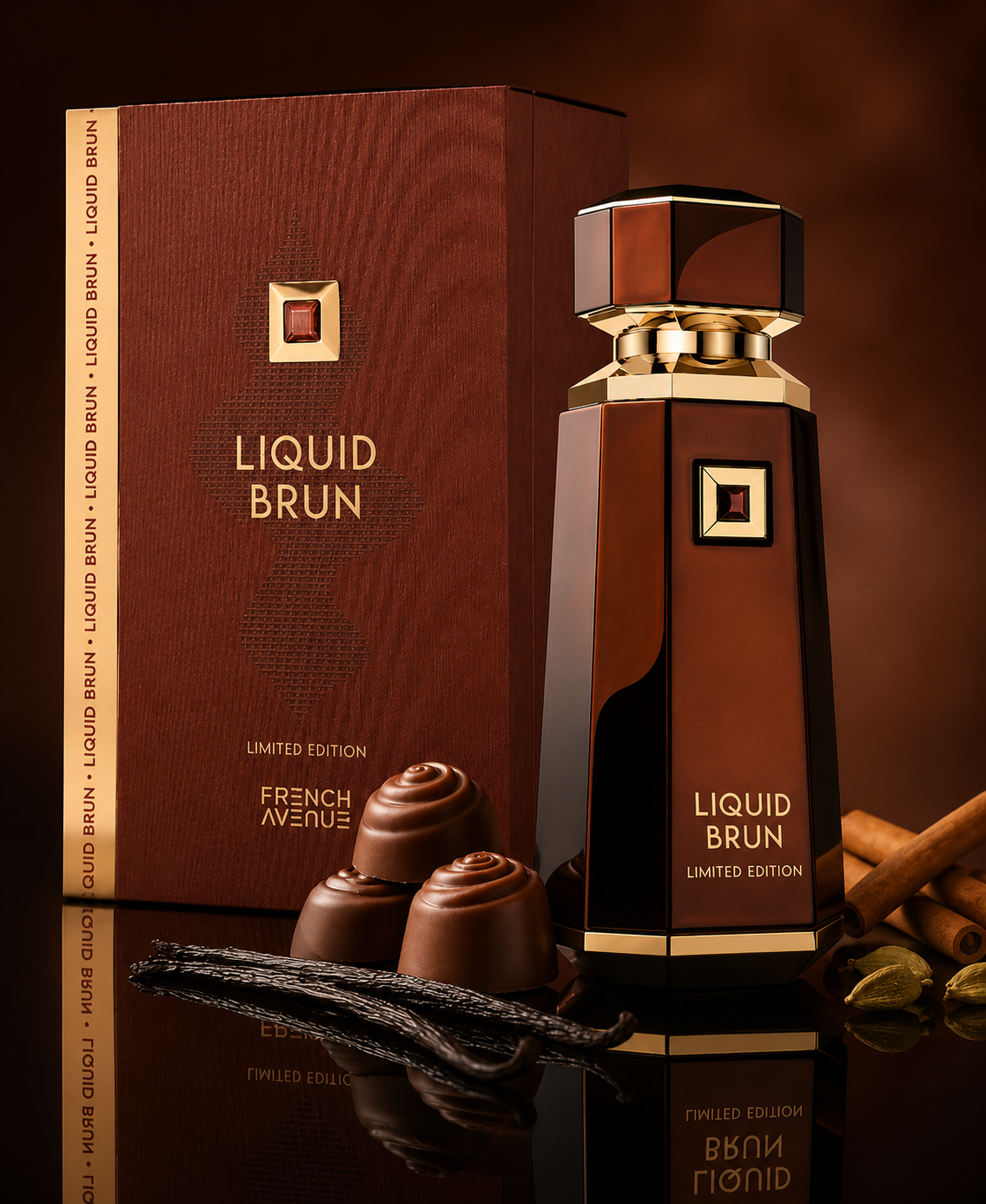 FRENCH AVENUE LIQUID BRUN LIMITED EDITION 150ML EXTRAIT DE PARFUM FOR MEN & WOMEN 1 FRENCH AVENUE LIQUID BRUN LIMITED EDITION 150ML EXTRAIT DE PARFUM FOR MEN & WOMEN